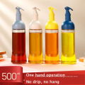 Transparent oil bottle Domestic kitchen Flavoring glass bottle Simple and modern No oil hanging